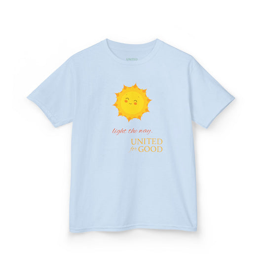UNITED FOR GOOD Youth Cotton Tee: Light the way.