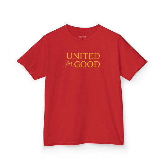 UNITED FOR GOOD  Youth Cotton Tee in Seven Colors