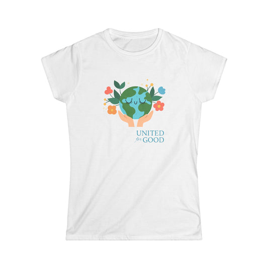 UNITED FOR GOOD Women's Tee: Peaceful Planet