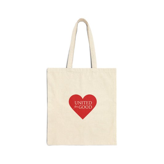 UNITED FOR GOOD Cotton Canvas Tote: <3 (UforG)