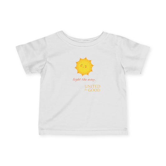 UNITED FOR GOOD  Infant Cotton Tee: Light the way.