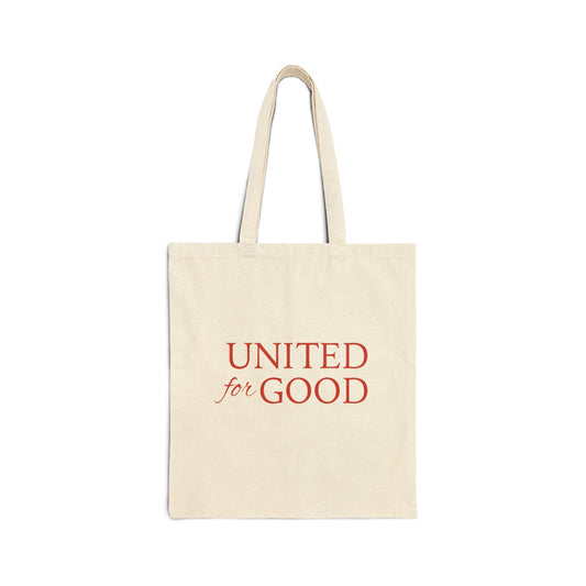 UNITED FOR GOOD Cotton Canvas Tote: Terracotta