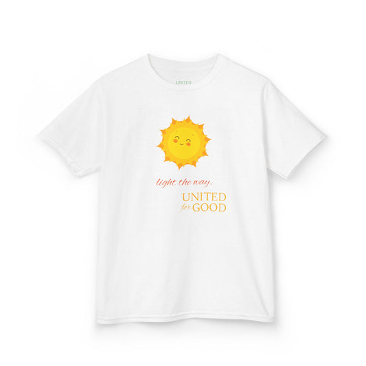UNITED FOR GOOD  Youth Cotton Tee: Light the way.