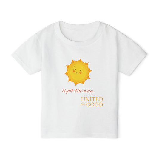UNITED FOR GOOD Cotton Toddler Tee: Light the way.
