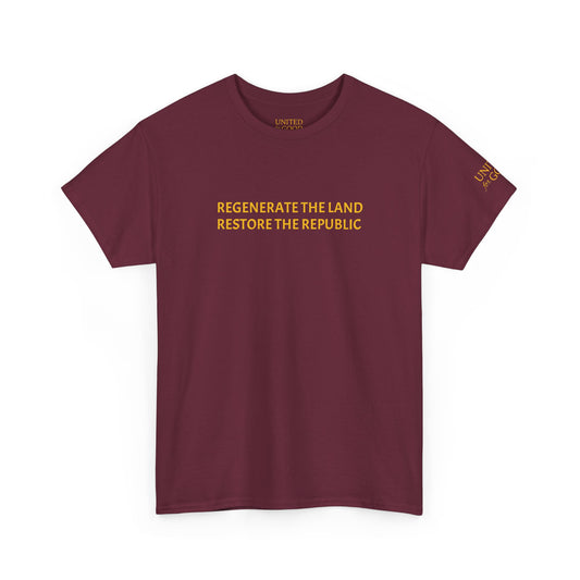 UNITED FOR GOOD Classic Cotton Tee: Restore the Republic