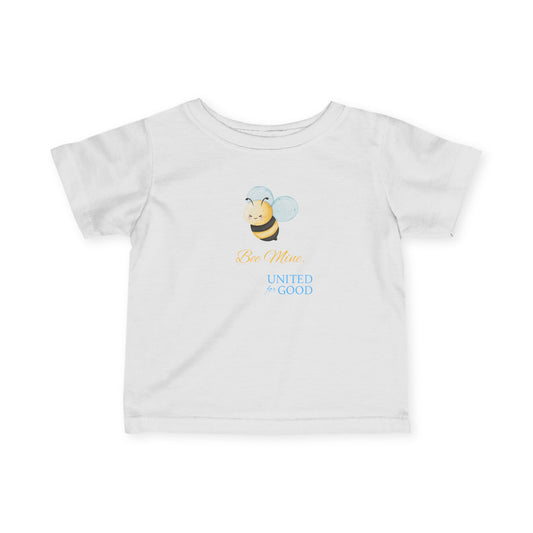 UNITED FOR GOOD  Infant Cotton Tee: Bee Mine.