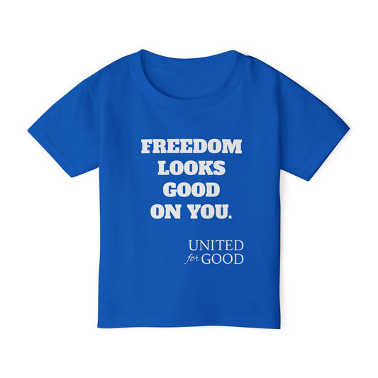 UNITED FOR GOOD Cotton Toddler Tee: Freedom