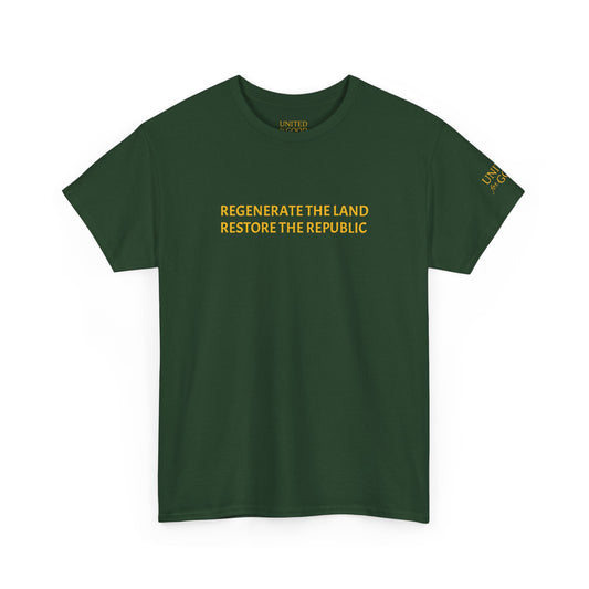 UNITED FOR GOOD Classic Cotton Tee: Restore the Republic
