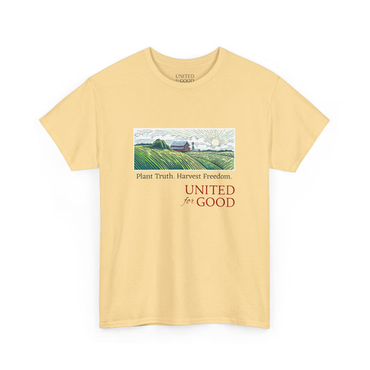 UNITED FOR GOOD Classic Cotton Tee: Harvest Freedom